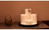 Centro De Mesa Con Base De Madera Cilíndrico 4 Velas Cilíndricas