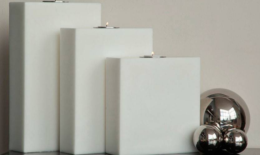 Vela Pantallas Rectangular Con 3 Cazuelas Para Repuesto