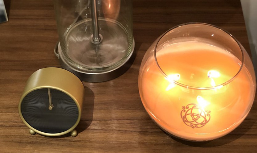 Contenedores de Cristal Petit Bol con Cera de Soya con 3 Pabilos