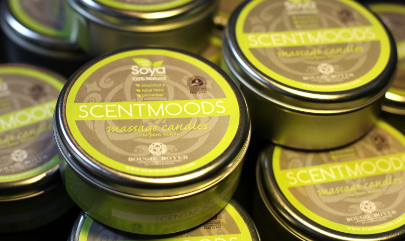 Contenedores Hoja de Lata Grande con Cera de Soya para Masaje